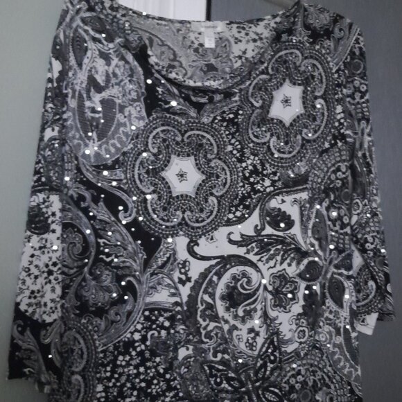 Dress Barn Dazzling Top - Picture 1 of 4